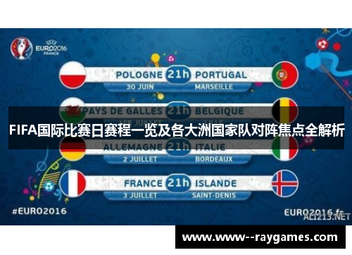 FIFA国际比赛日赛程一览及各大洲国家队对阵焦点全解析 FIFA国际比赛日赛程一览及各大洲国家队对阵焦点全解析
