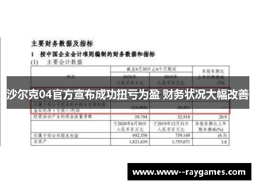 沙尔克04官方宣布成功扭亏为盈 财务状况大幅改善